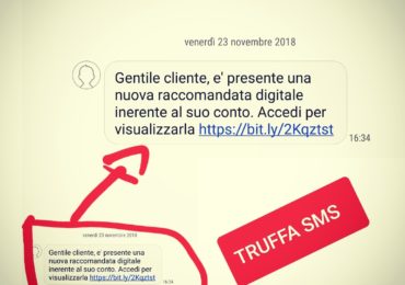 Truffa SMS: analisi del fenomeno "InfoSMS nuova raccomandata digitale"