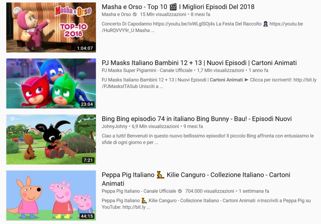 Pericolo Bambini Online Sicuro Che Guardano Solo I Cartoni Su Youtube